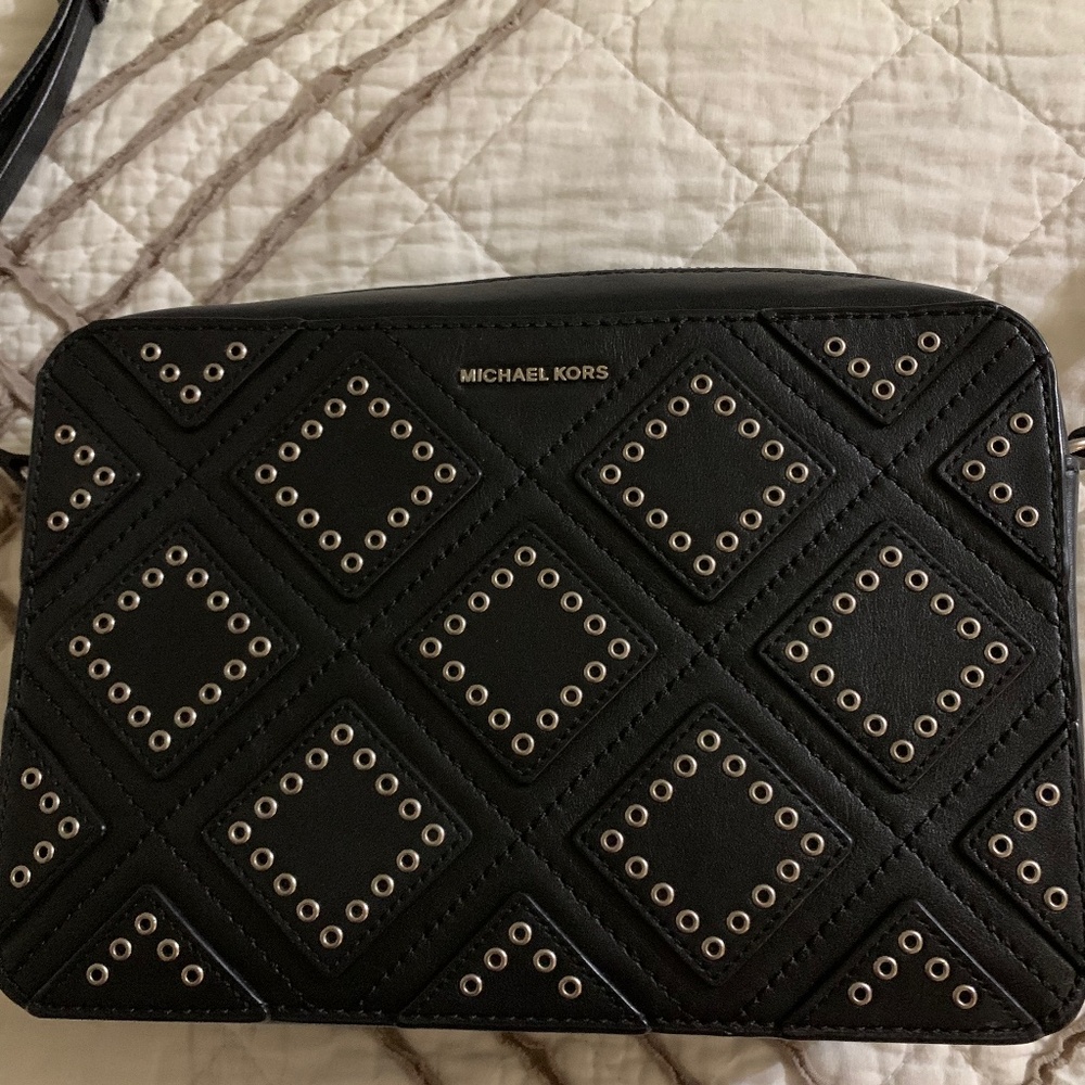 Michael Kors rivet embossed crossbody